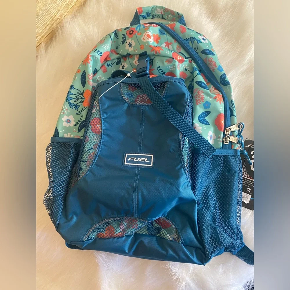 Fuel Lunch Bag & Backpack Bag Combo Floral School New
